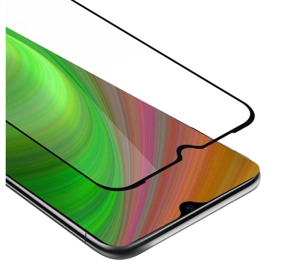 Cadorabo Vollbild Panzer Folie für Xiaomi Mi CC9 Schutzfolie in TRANSPARENT mit SCHWARZ Gehärtetes (Tempered) Display-Schutzglas in 9H Härte mit 3D Touch