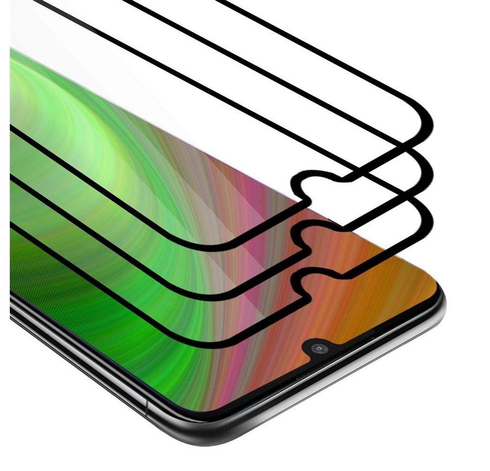 Cadorabo 3x Vollbild Panzer Folie für Motorola ONE Zoom Schutzfolie in TRANSPARENT mit SCHWARZ 3er Pack Gehärtetes (Tempered) Display-Schutzglas in 9H Härte mit 3D Touch