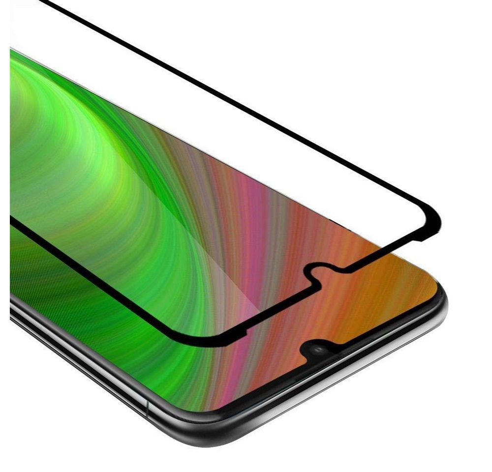 Cadorabo 3x Vollbild Panzer Folie für Motorola MOTO E6 PLUS Schutzfolie in TRANSPARENT mit SCHWARZ 3er Pack Gehärtetes (Tempered) Display-Schutzglas in 9H Härte mit 3D Touch
