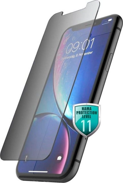 Hama »Echtglas-Displayschutz "Privacy" für Apple iPhone XR/11 Displayschutzglas« für Apple iPhone XR/11, Displayschutzglas, Privacy Glas