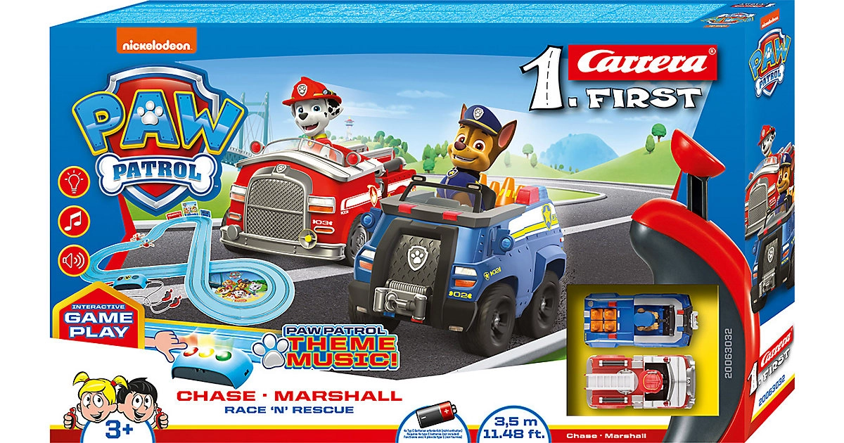 Carrera Paw Patrol Race'n Rescue Autorennbahn