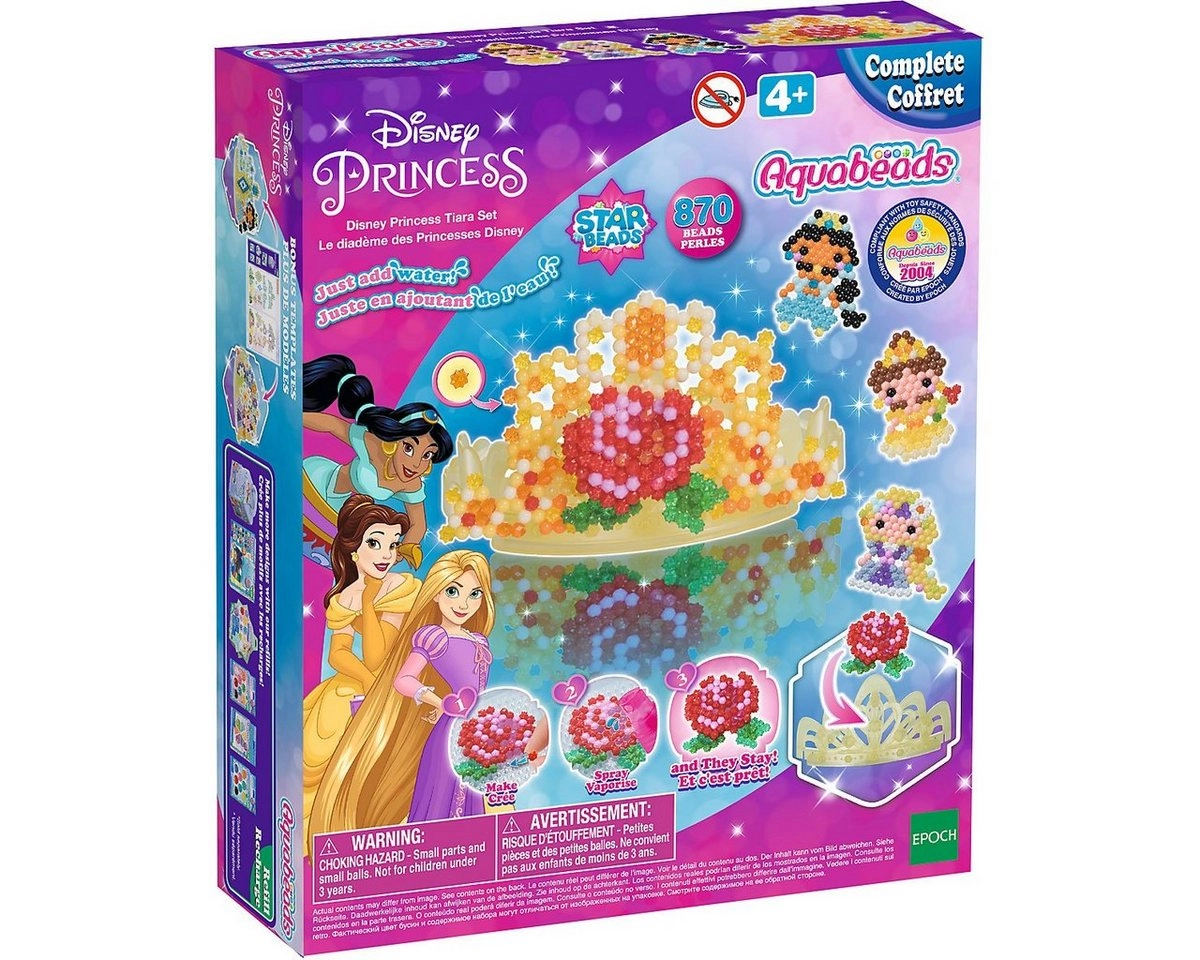 Aquabeads 31901 Princess Disney Prinzessinnen Krone aus Bastelperlen