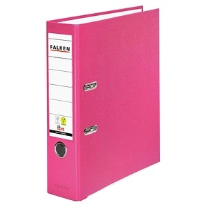 Veganer Falken Ordner A4 80mm breit pink