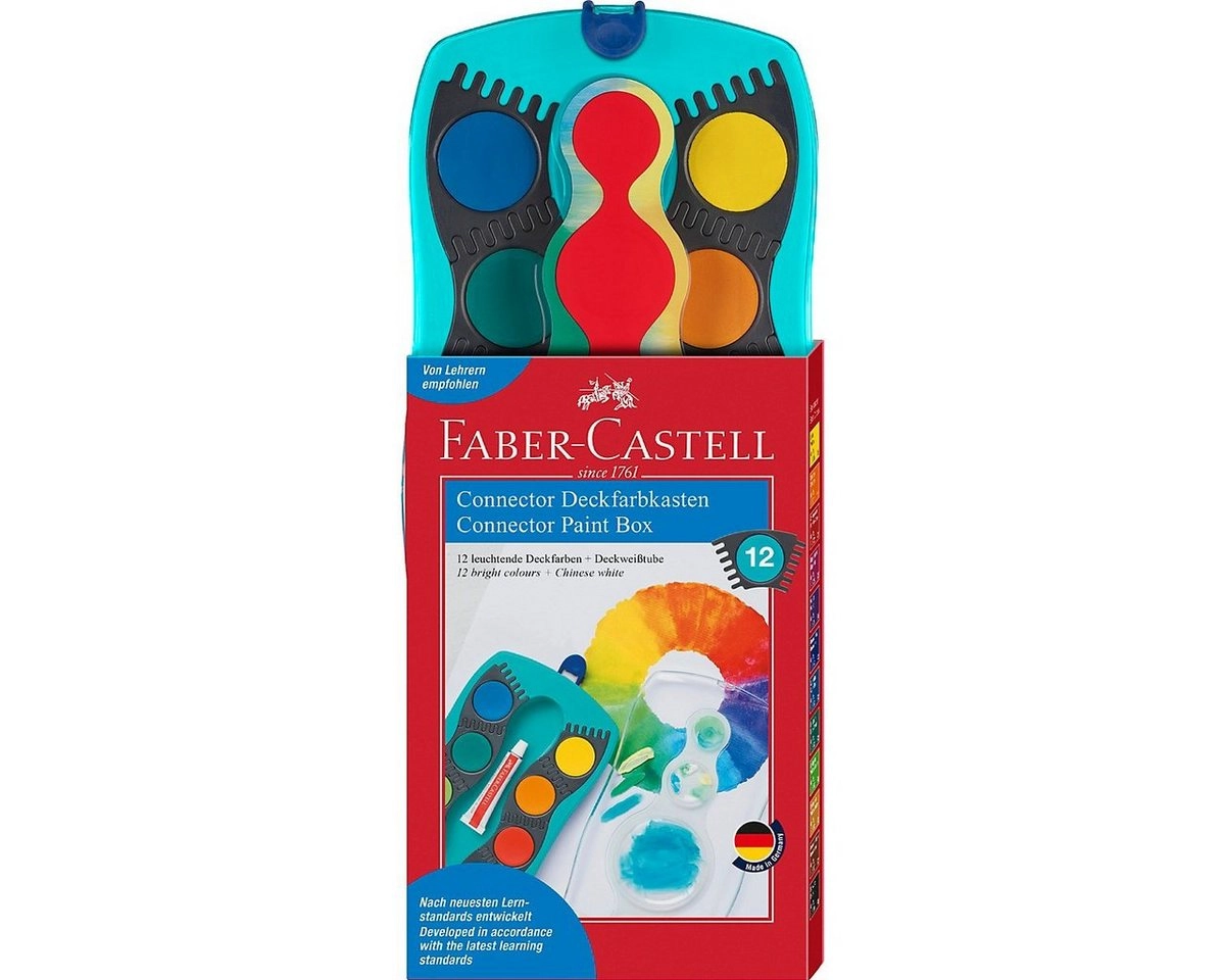 Faber-Castell Farbkasten Connector 12 Farben türkis