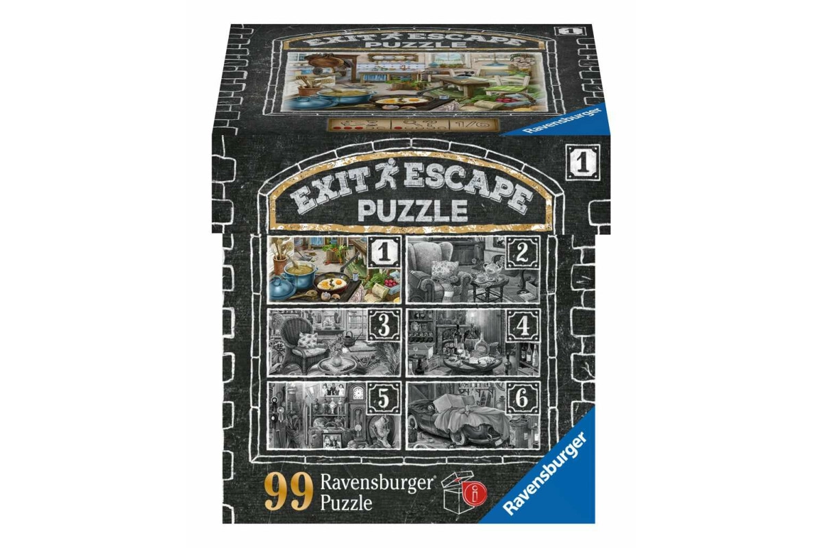 Ravensburger Exit Puzzle Im Gutshaus-Zimmer 1 Küche 99 Teile ab 14 Jahren