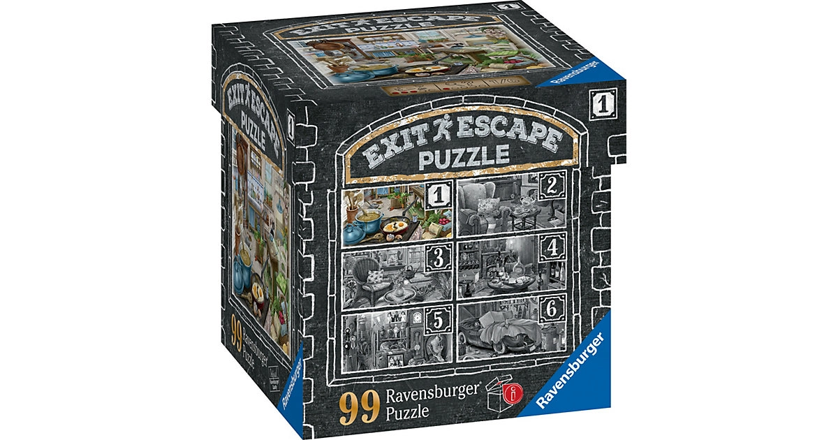 Ravensburger Exit Puzzle Im Gutshaus-Zimmer 1 Küche 99 Teile ab 14 Jahren