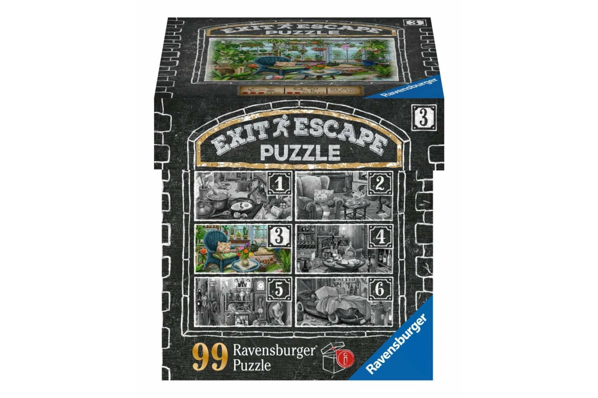 Ravensburger Exit Puzzle Im Gutshaus-Zimmer 3 Wintergarten 99 Teile ab 14 Jahren