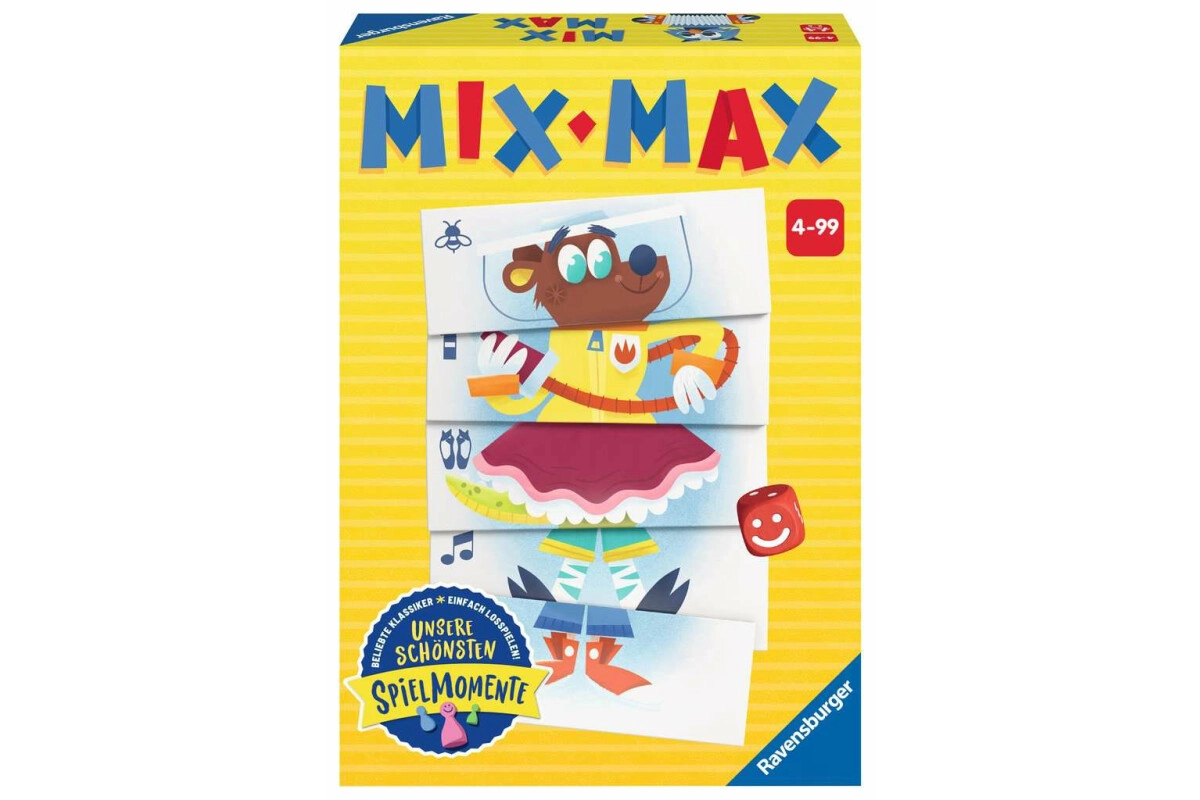 Ravensburger Lustige Kinderspiele Mix Max für 2-6 Spieler ab 4 Jahren