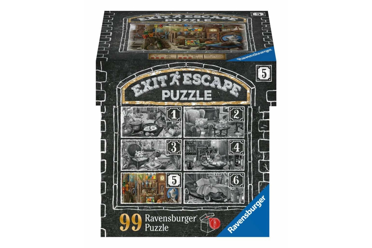 Ravensburger Exit Puzzle Im Gutshaus-Zimmer 5 Dachboden 99 Teile ab 14 Jahren