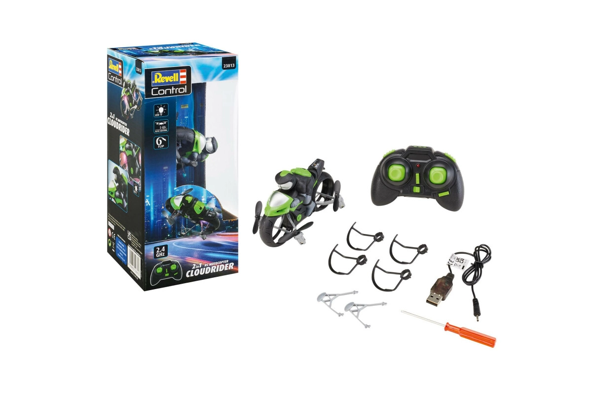 Revell RC MotoCopter Cloud Rider 2 in1 Flugzeug oder Motorrad mit Fernsteuerung
