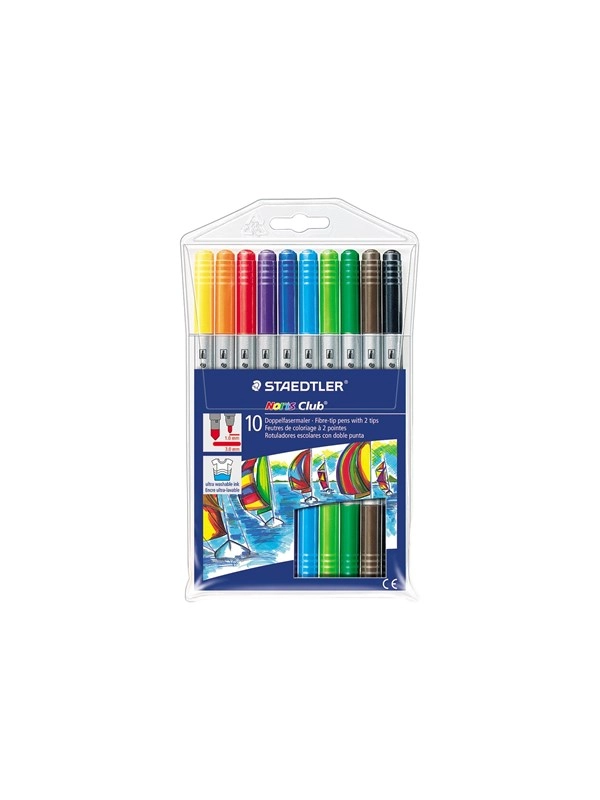 STAEDTLER Doppelfasermaler Noris 10er Etui