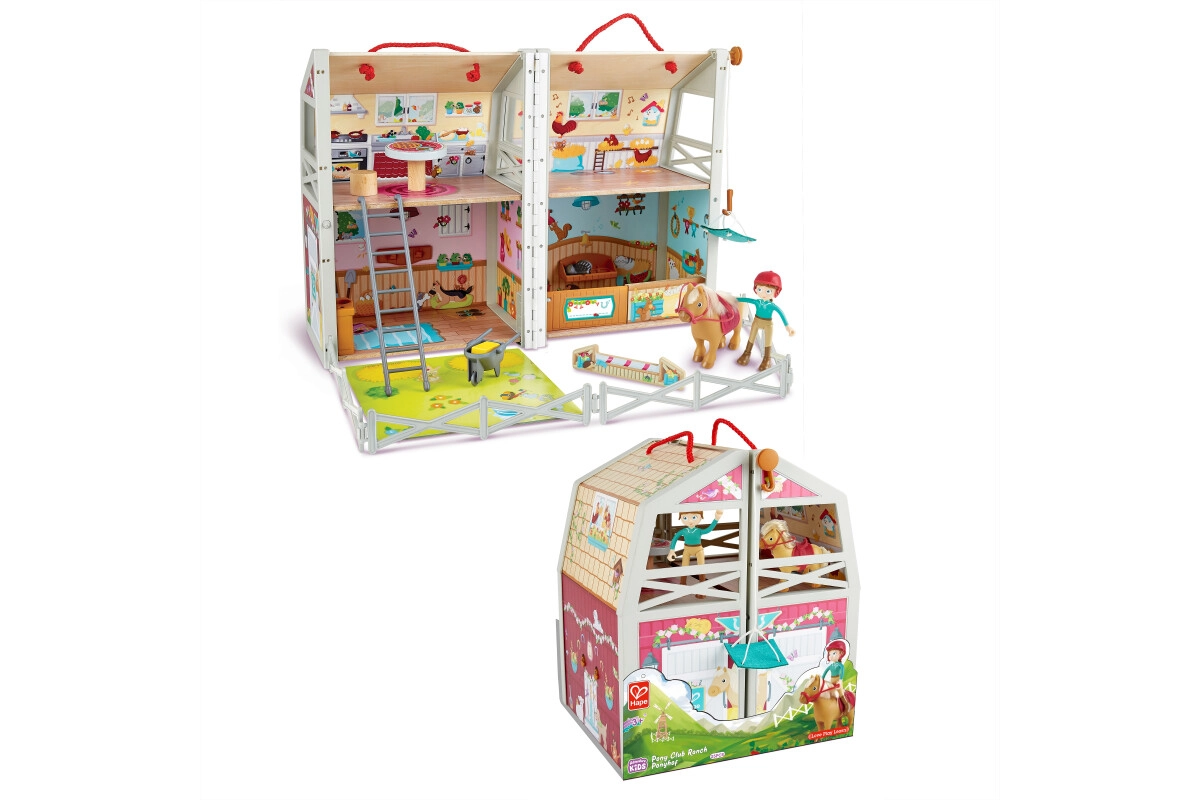Hape Ponyhof zum Auseinanderklappen ab 3 Jahren