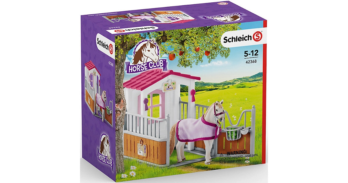 Schleich 42368 Horse Club Pferdebox mit Lusitano Stute Spielkasten ab 5 Jahren