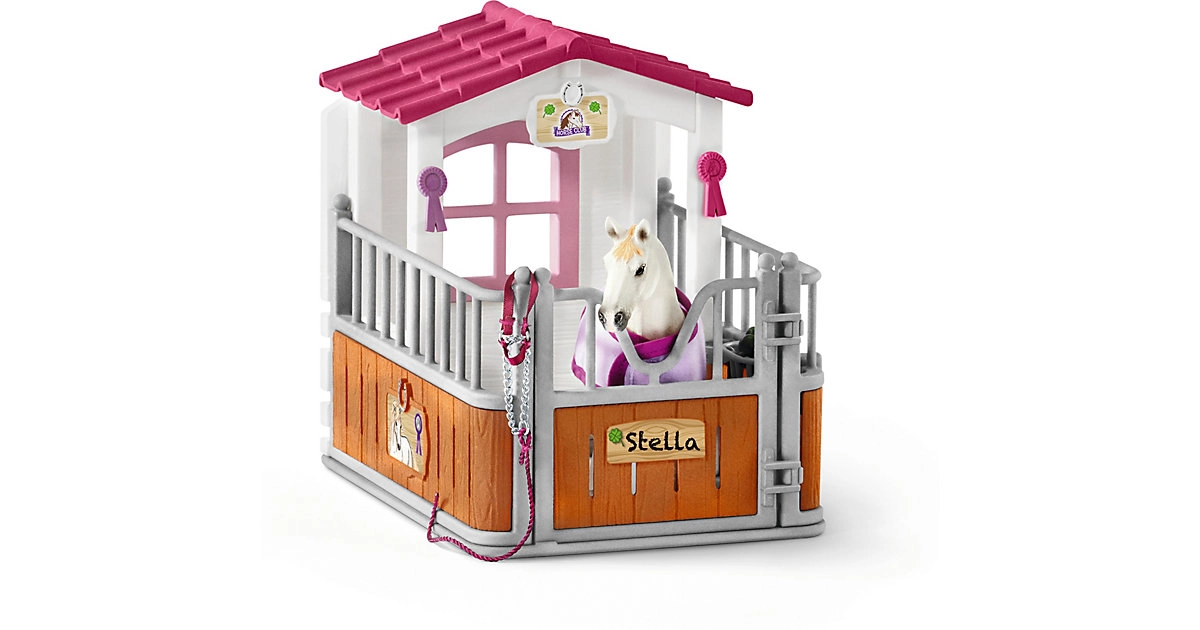 Schleich 42368 Horse Club Pferdebox mit Lusitano Stute Spielkasten ab 5 Jahren