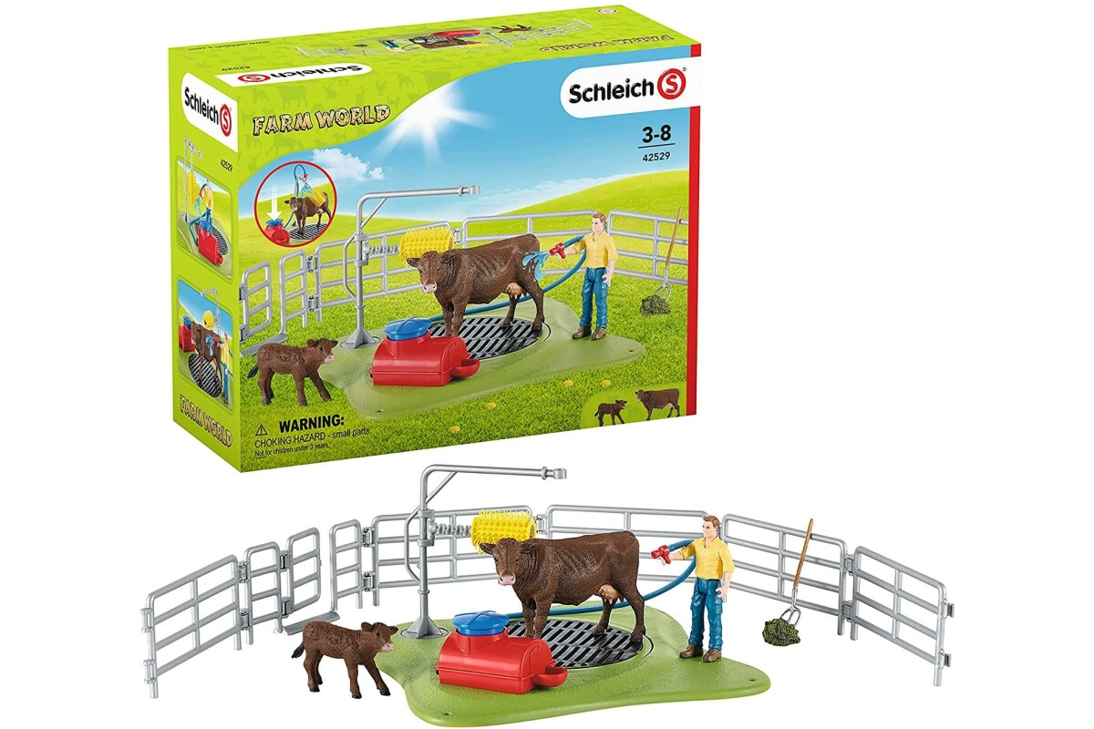 Schleich Farm World Kuh Waschstation