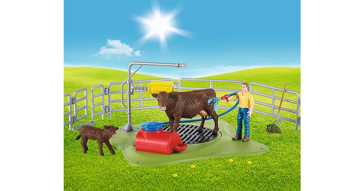 Schleich Farm World Kuh Waschstation