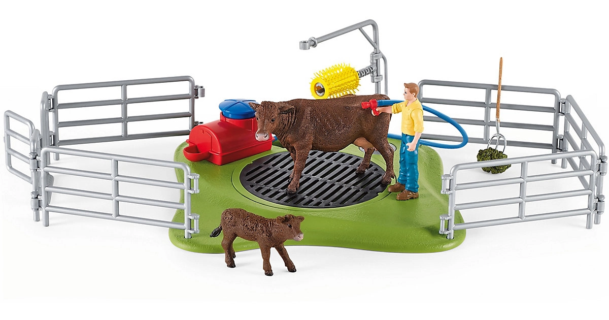 Schleich Farm World Kuh Waschstation