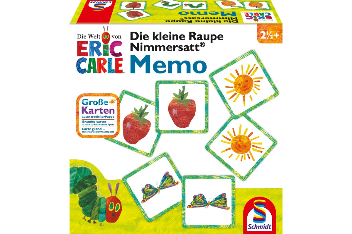 Schmidt Spiele 40455 Die kleine Raupe Nimmersatt, Memo