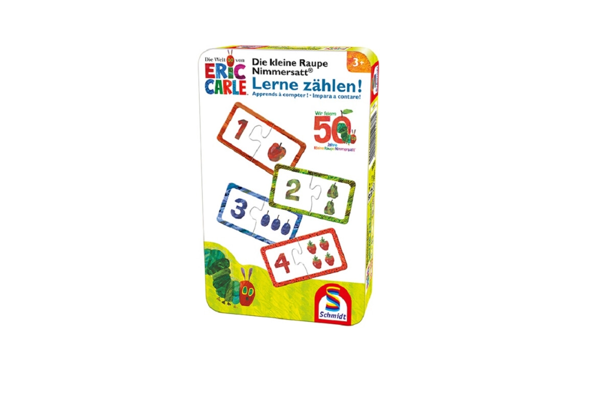 Schmidt Spiele 51238 Die kleine Raupe Nimmersatt, Lerne zählen!