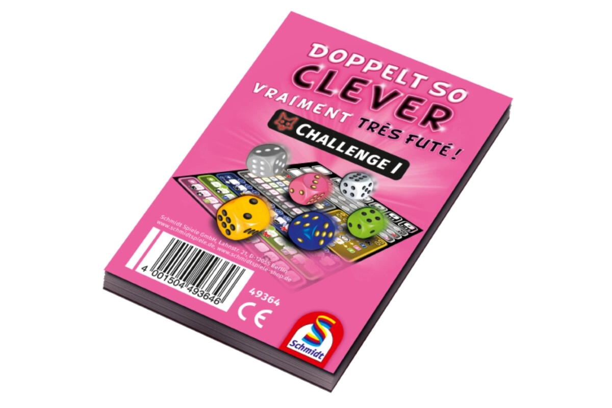 Schmidt Spiele 49364 Doppelt so clever Challenge I, Block