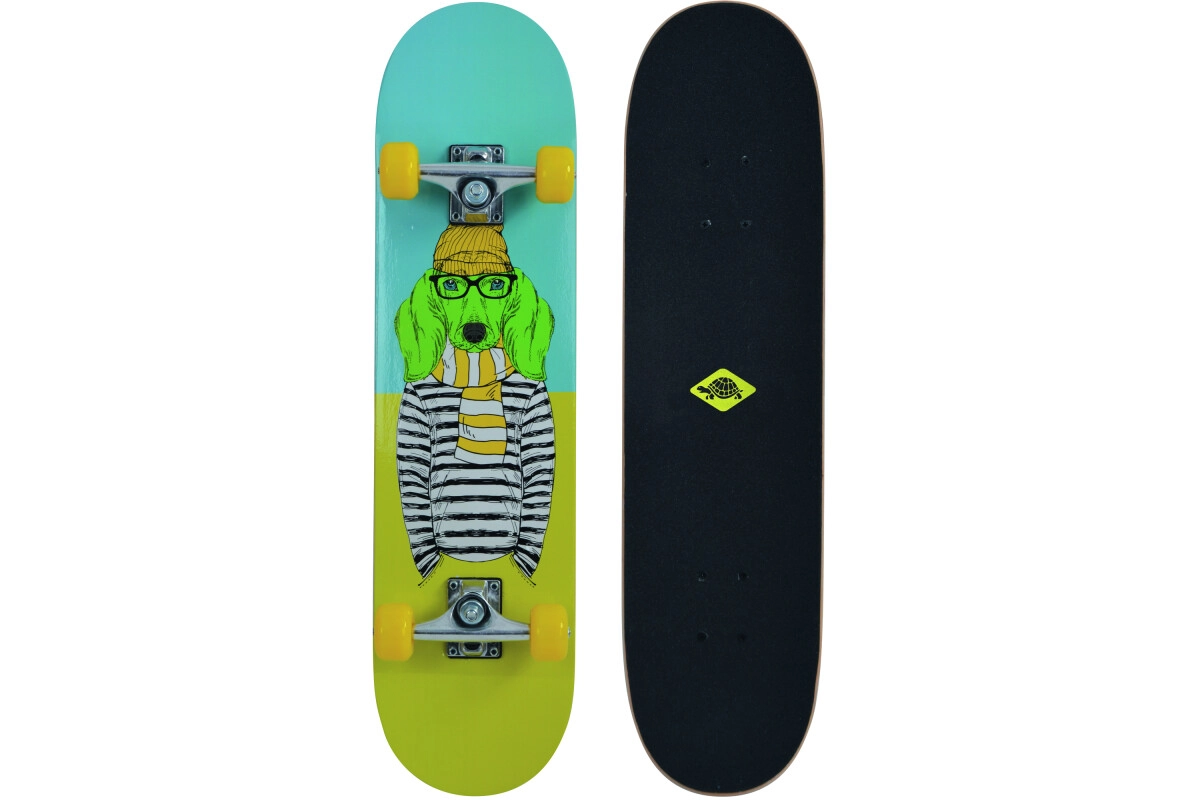 Schildkröt Skateboard Kicker 31" Green Dog