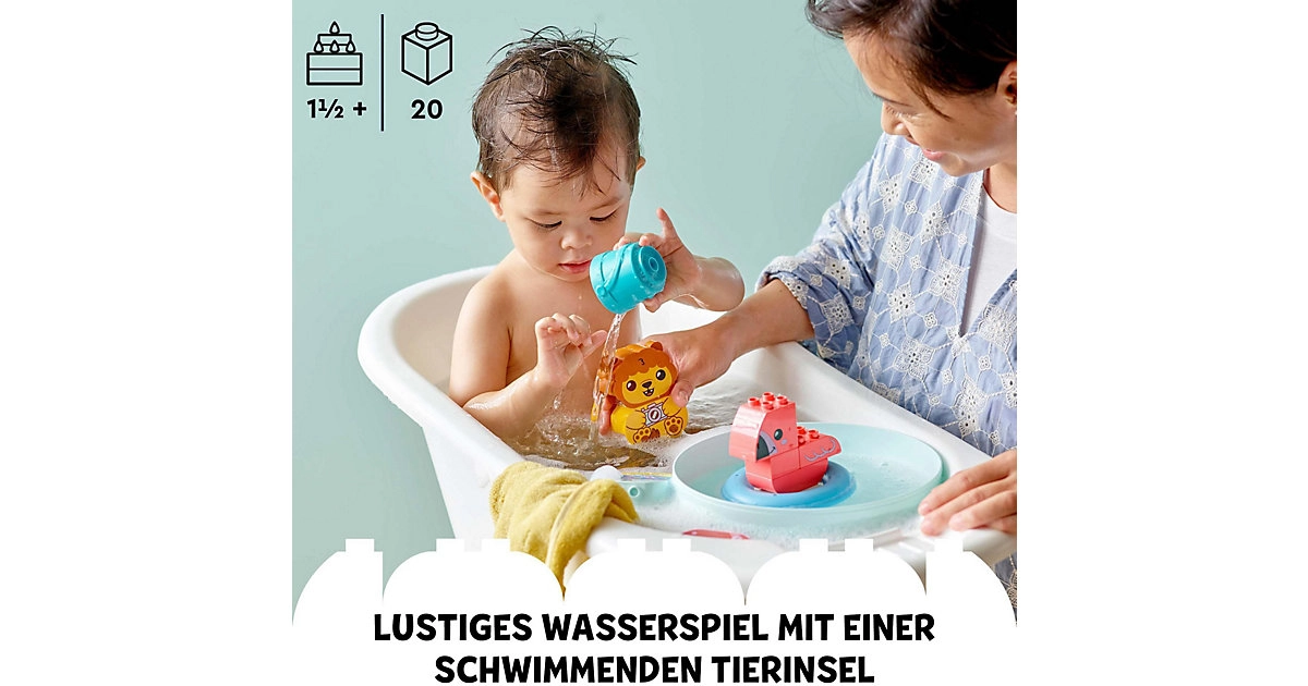 LEGO® 10966 Badewannenspaß: Schwimmende Tierinsel