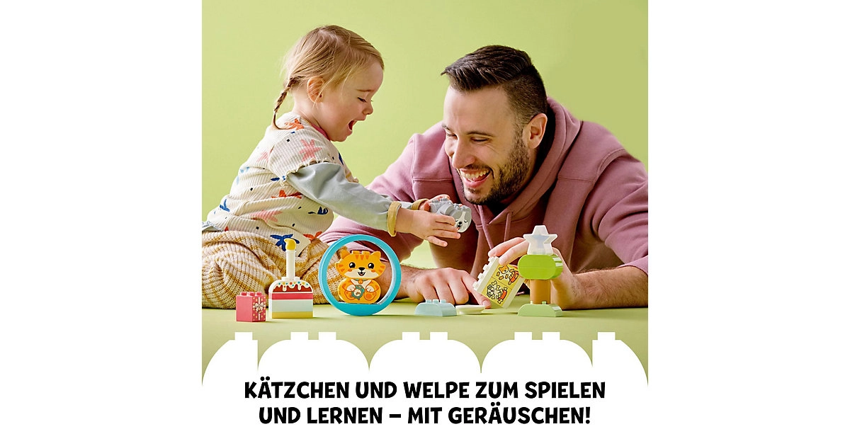 LEGO® Mein erstes Hündchen & Kätzchen – mit Ton