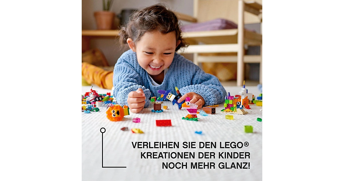 LEGO® Classic 11013 Kreativ-Bauset mit durchsichtigen Steinen