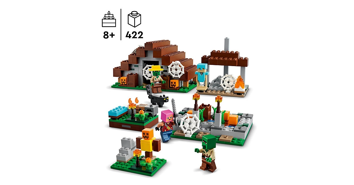 LEGO® Minecraft® Das verlassene Dorf (21190); Bauset (422 Teile)