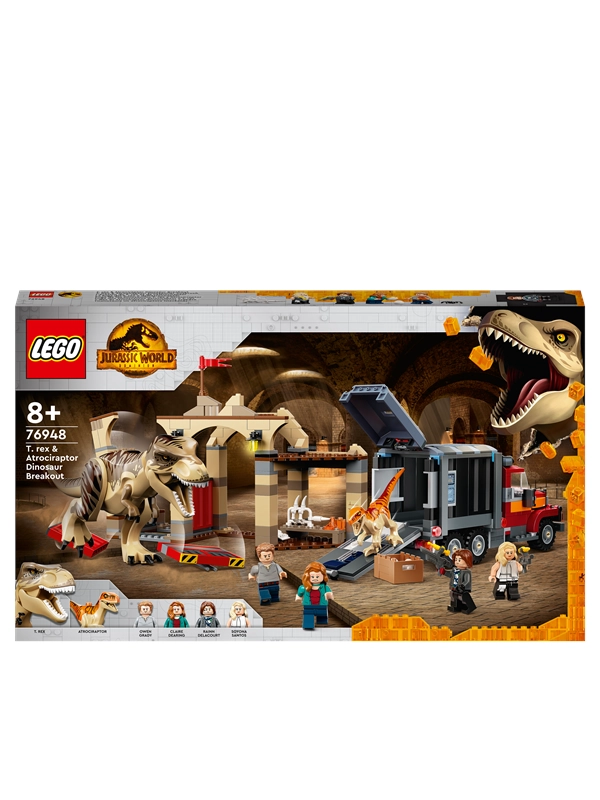 LEGO® Jurassic World™ 76948 T. Rex & Atrociraptor: Dinosaurier-Ausbruch