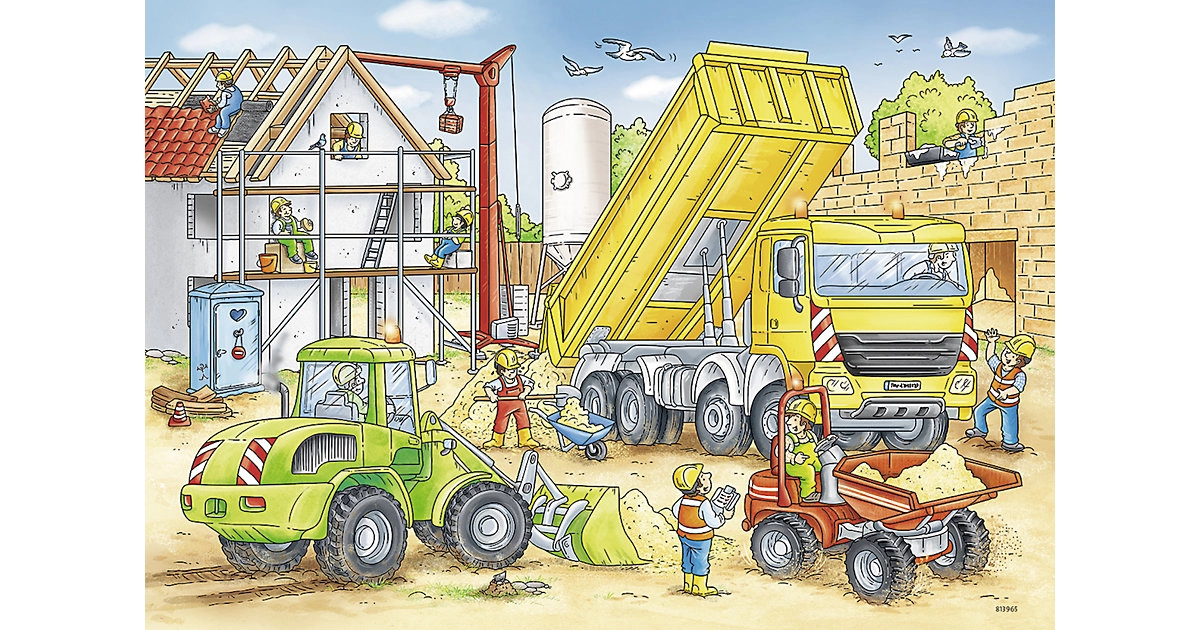 Ravensburger Puzzle Viel zu tun auf der Baustelle ab 4 Jahren