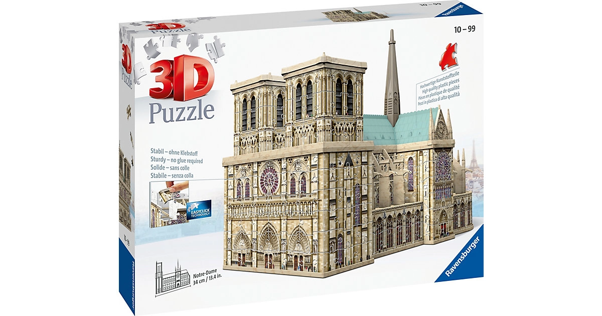 Notre Dame de Paris - 3D Puzzle