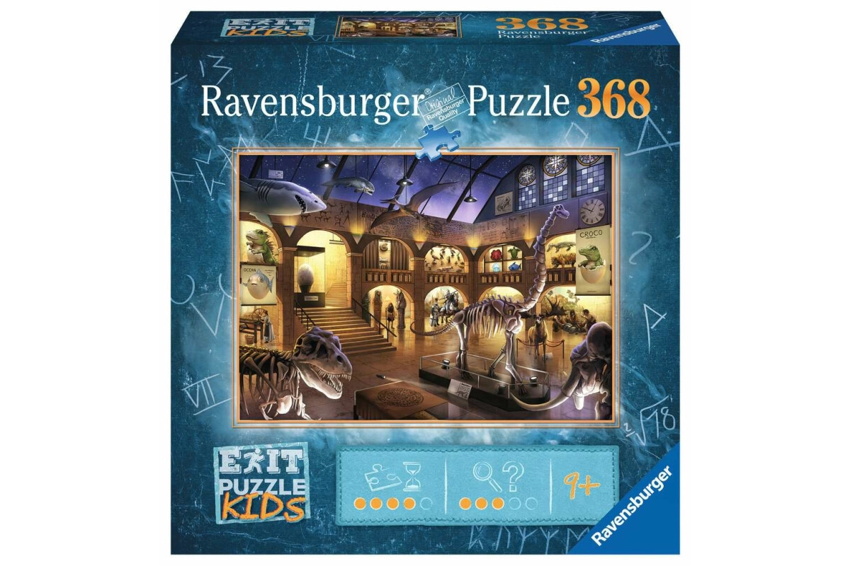 Ravensburger 12925 Exit Kids Puzzle Im Naturkundemuseum - 368 Teile, ab 9 Jahren