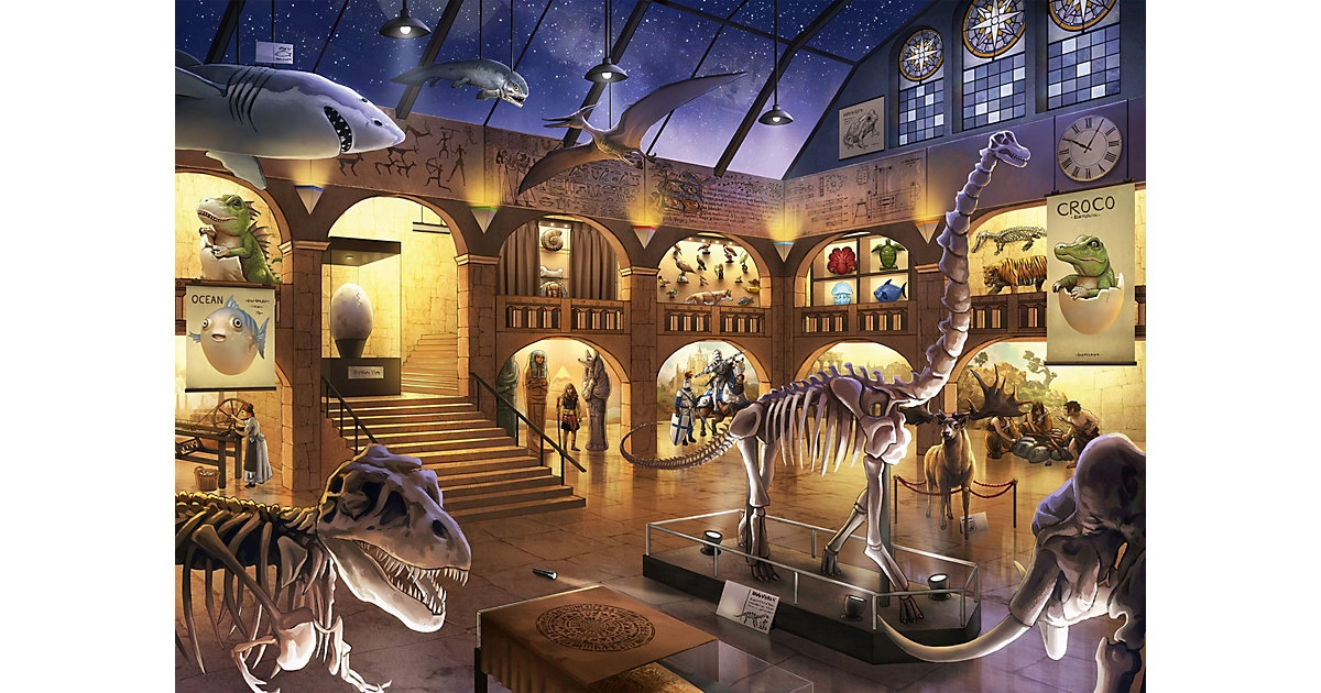 Ravensburger 12925 Exit Kids Puzzle Im Naturkundemuseum - 368 Teile, ab 9 Jahren