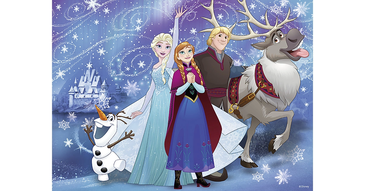 Ravensburger 100 Teile Puzzle: Frozen - Glitzernder Schnee ab 6 Jahren