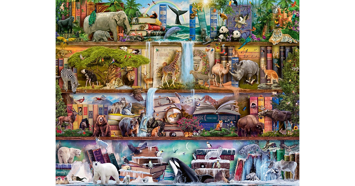 Ravensburger 2000 Teile Puzzle: Aimee Stewart: Großartige Tierwelt