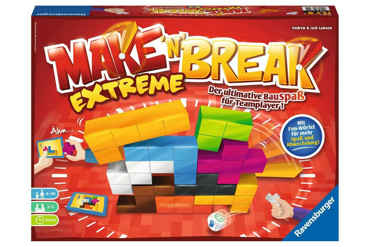 Ravensburger Make 'n' Break Extreme Familienspiel für 2-5 Spielern ab 8 Jahren