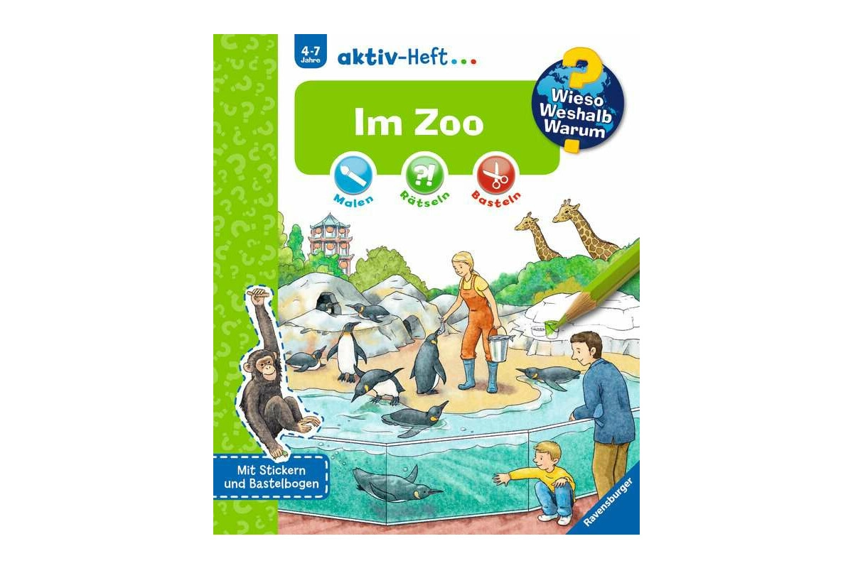 Ravensburger 32688 WWW aktiv-Heft Im Zoo