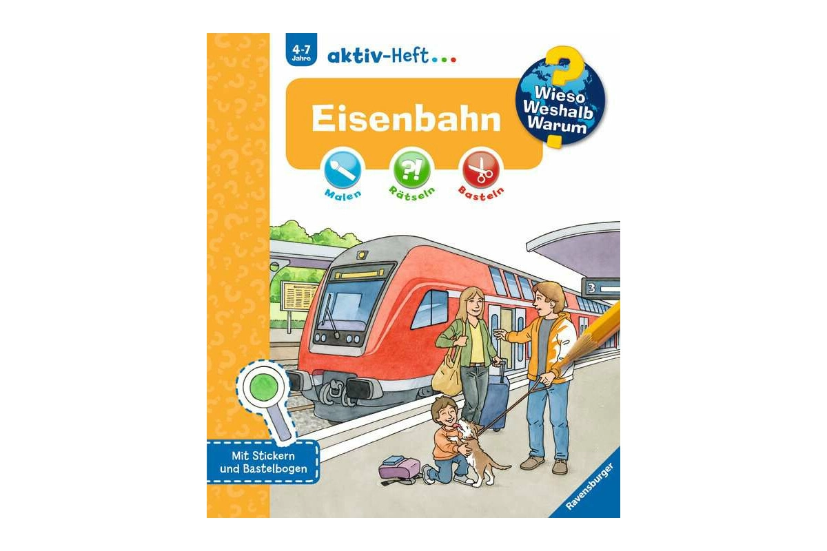 Ravensburger 32689 WWW aktiv-Heft Eisenbahn