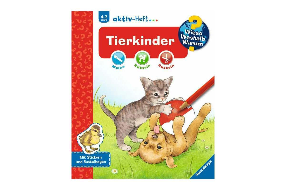 Ravensburger 32693 WWW aktiv-Heft Tierkinder