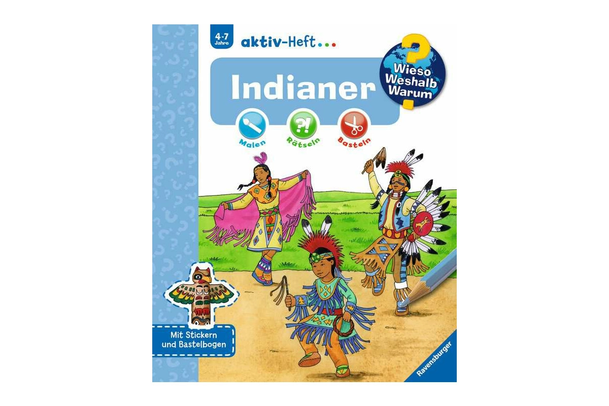 Ravensburger 32971 WWW aktiv-Heft Indianer