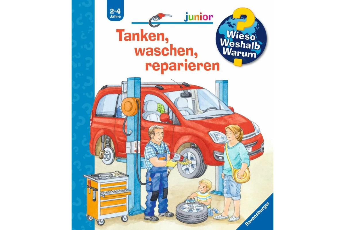 Ravensburger WWW Junior: Tanken, waschen, reparieren