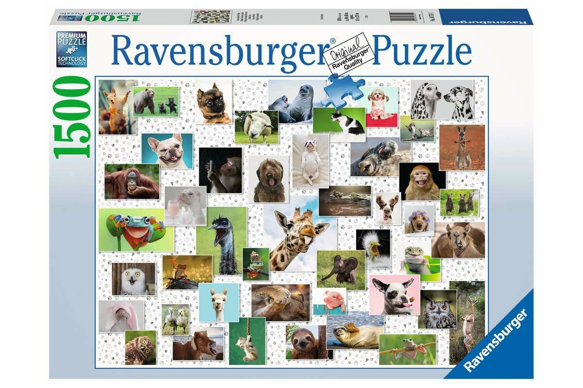 Ravensburger 1500 Teile Puzzle Funny Animals Collage