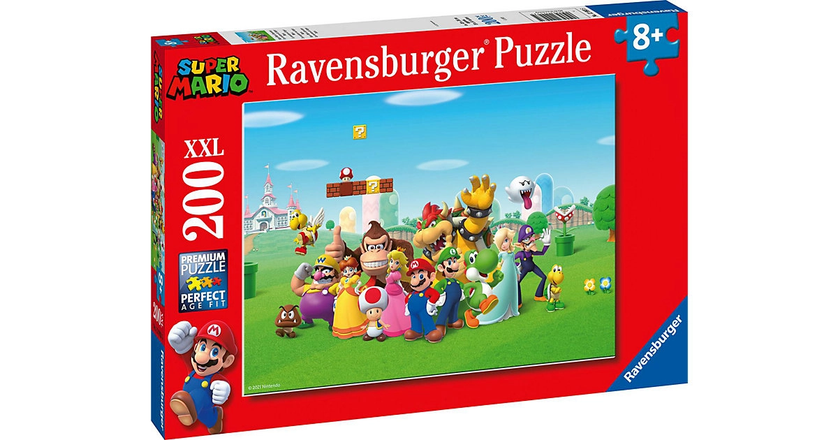 Ravensburger Puzzle 200 XXL Teile Super Mario Abenteuer