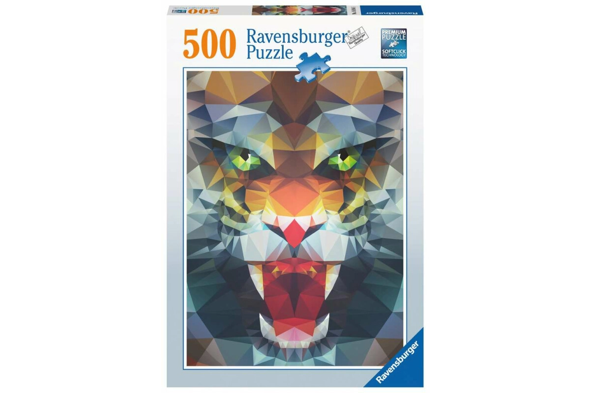 Ravensburger 500 Teile Puzzle Löwe aus Polygonen