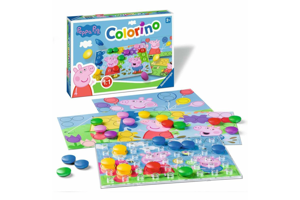 Ravensburger Lustige Kinderspiele Peppa Pig Colorino Steckspiel ab 2 J.