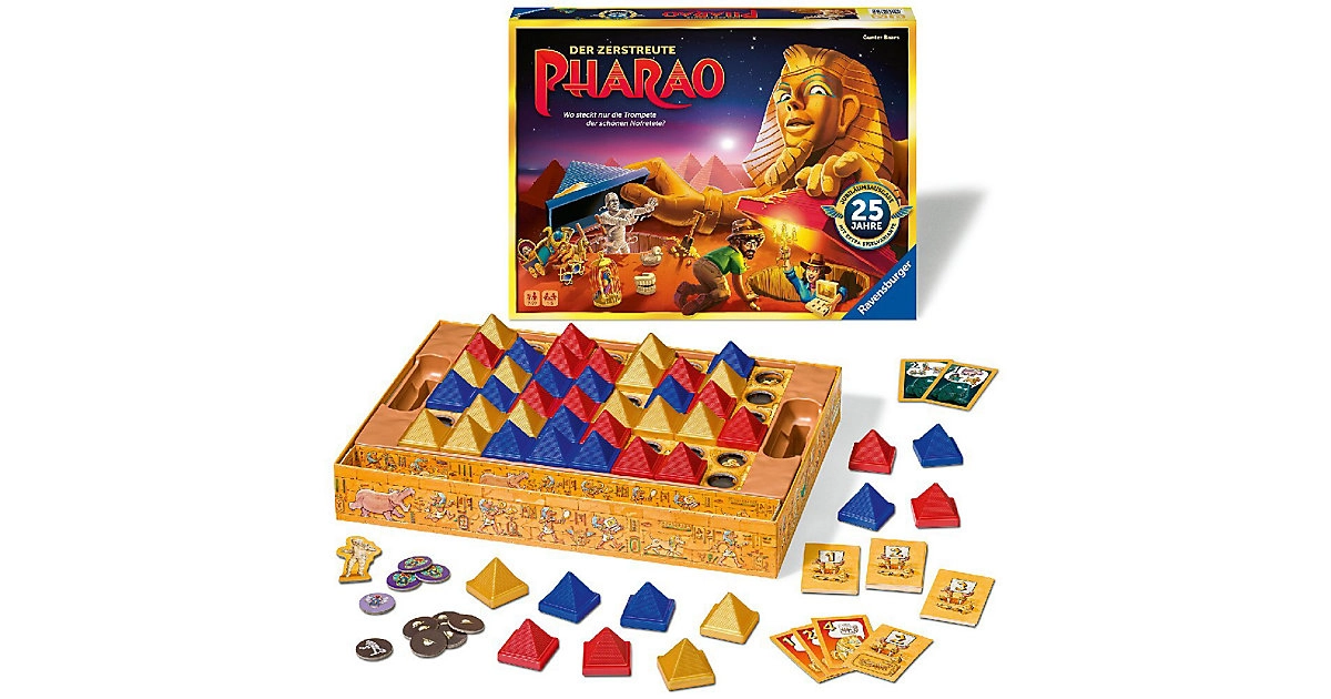 Ravensburger Gesellschaftsspiele Der zerstreute Pharao für 1-5 Spieler ab 7 Jahren