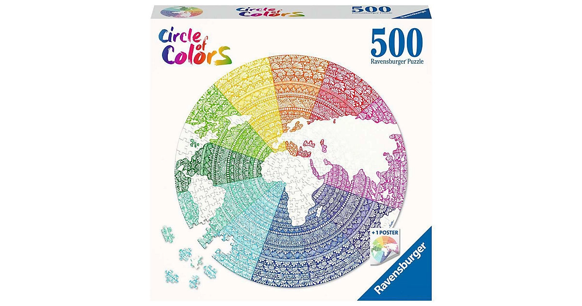 Ravensburger Puzzle 17168 Circle of Colors - Mandala 500 Teile Puzzle