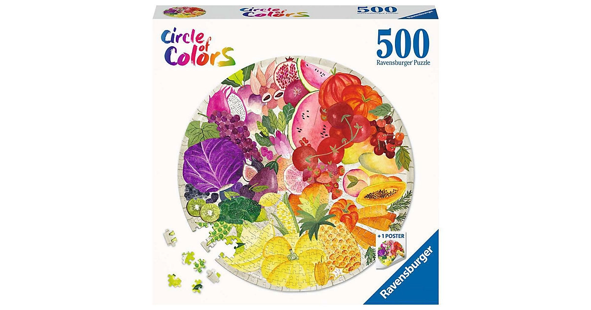 Ravensburger Puzzle 17169 Circle of Colors - Fruits & Vegetables 500 Teile Puzzle