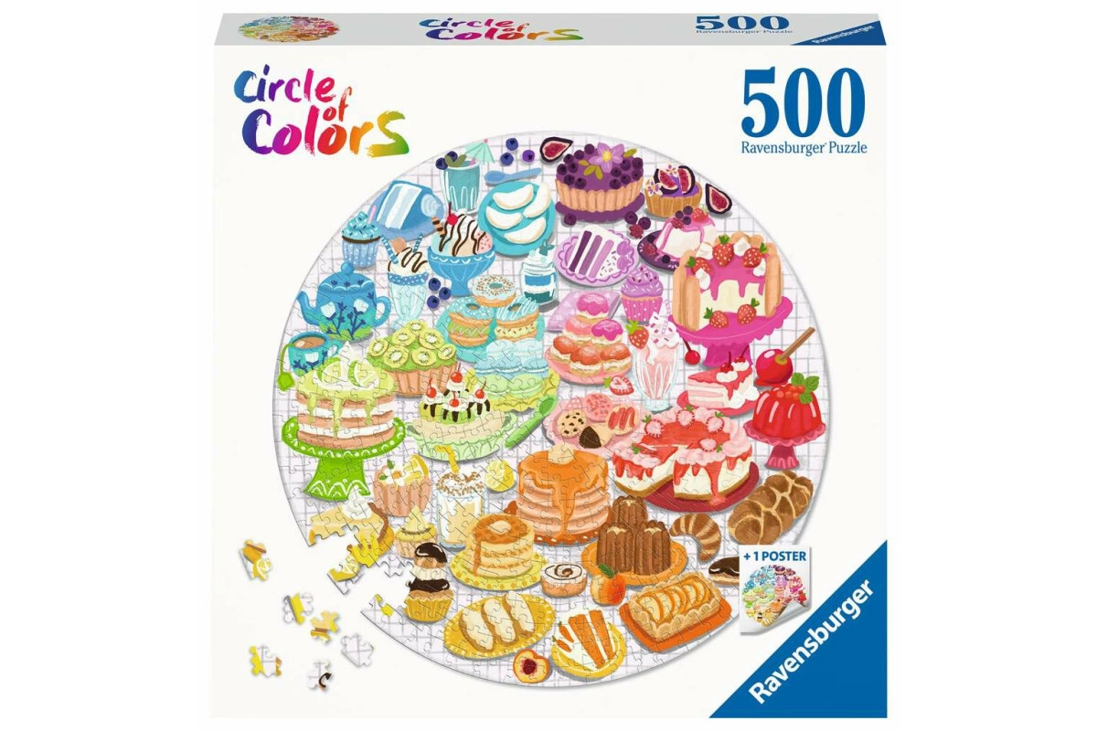 Ravensburger Puzzle 17171 Circle of Colors - Desserts & Pastries 500 Teile